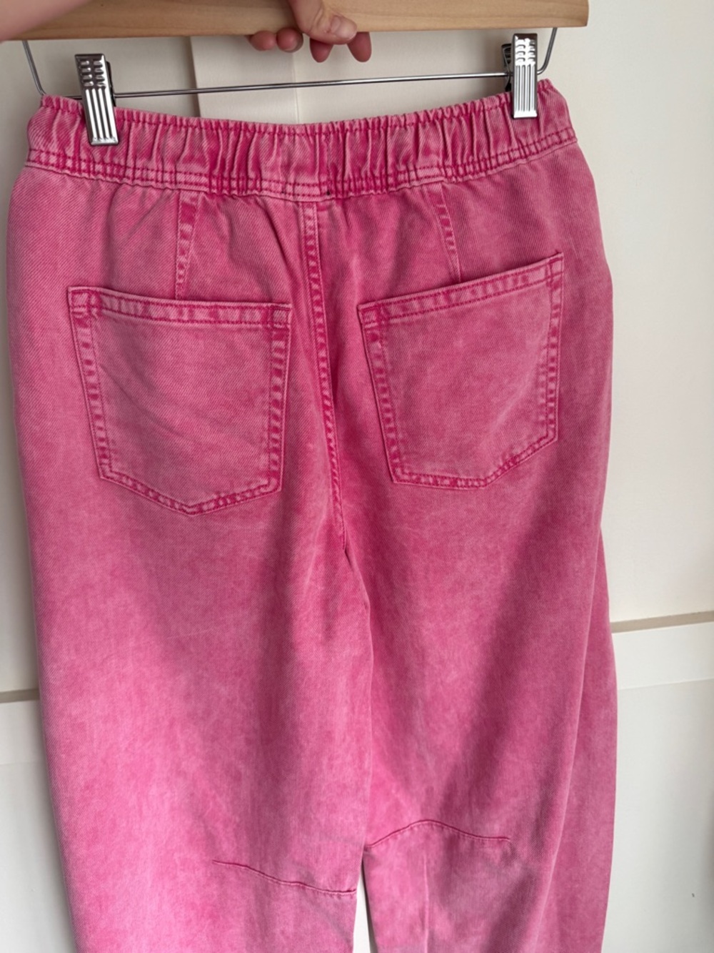 GAP Pink Drawstring Washed Pull-On Pants - Picture 4 of 5